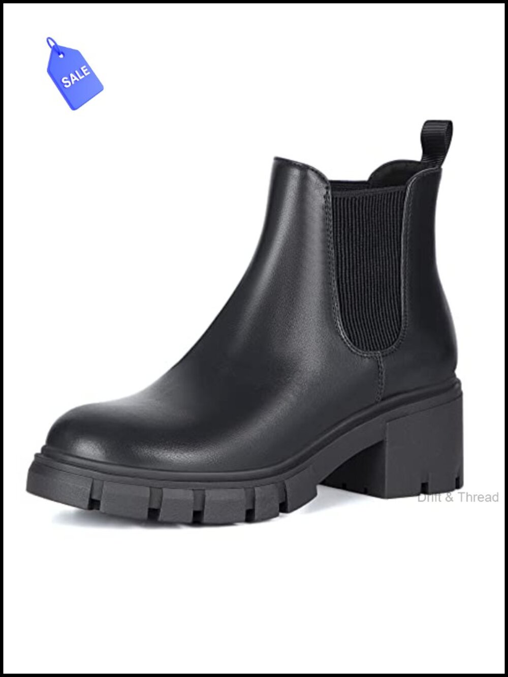 Women's Slip On Chelsea Ankle Boots Faux Leather